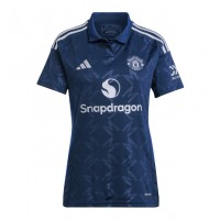 Camisa de time de futebol Manchester United Bruno Fernandes #8 Replicas 2º Equipamento Feminina 2024-25 Manga Curta